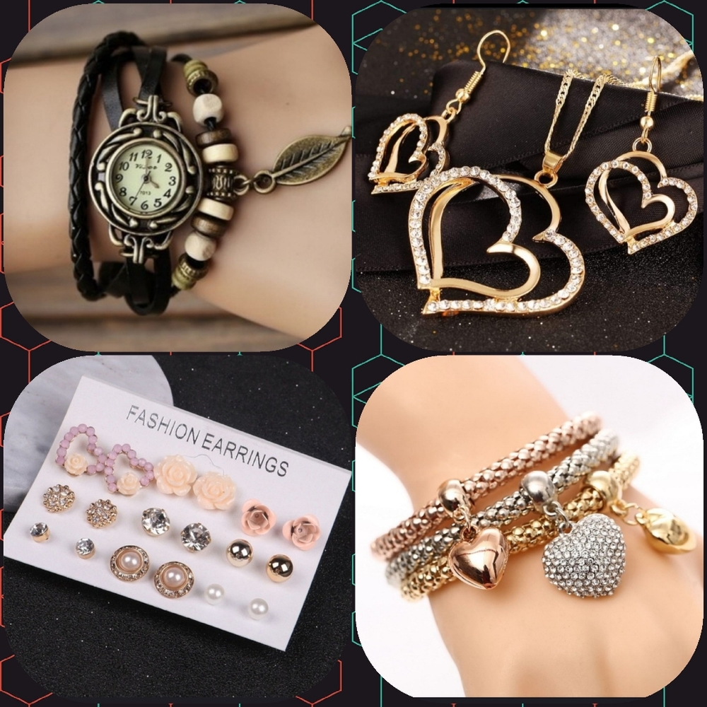 Jewelry, Earrings 4 pack